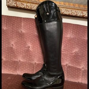 Derdau Patent & Leather Field Riding Boot